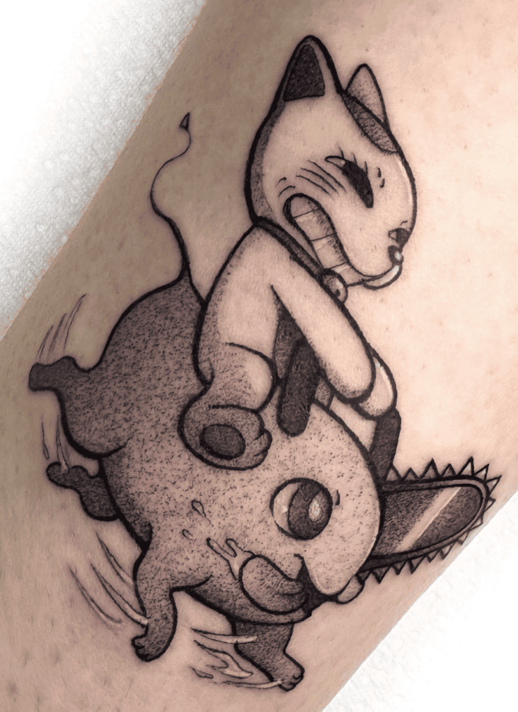 Dandadan X Chainsaw Man Tattoo