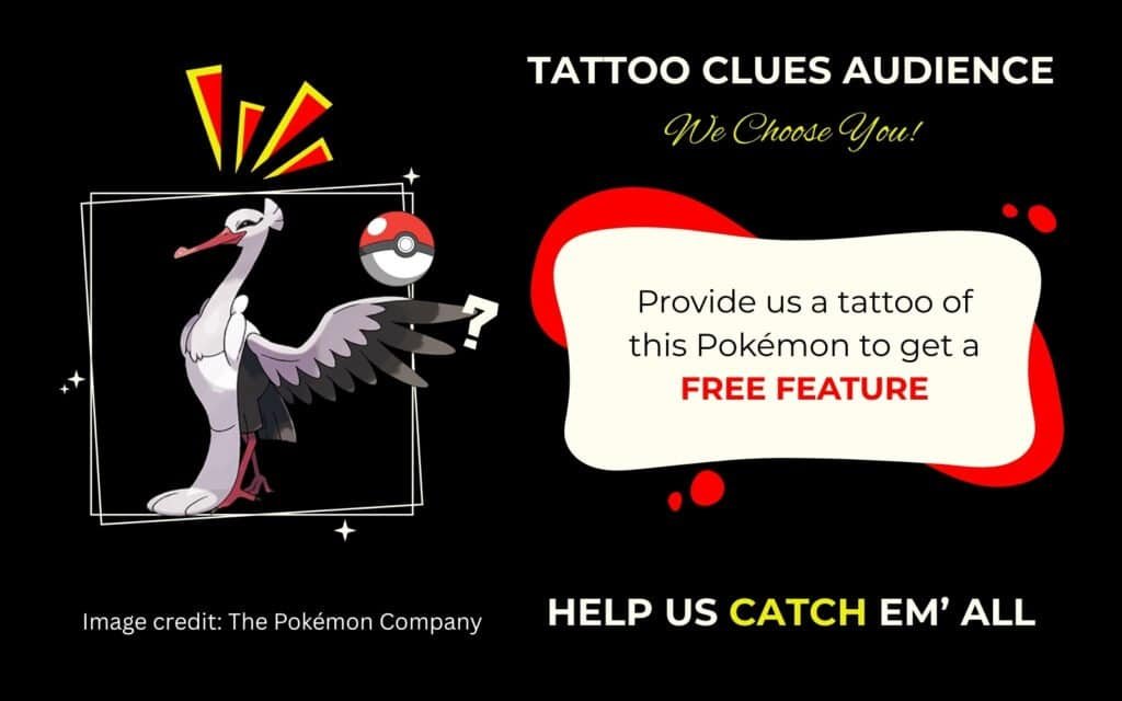 Finding Bombirdier Pokémon Tattoo