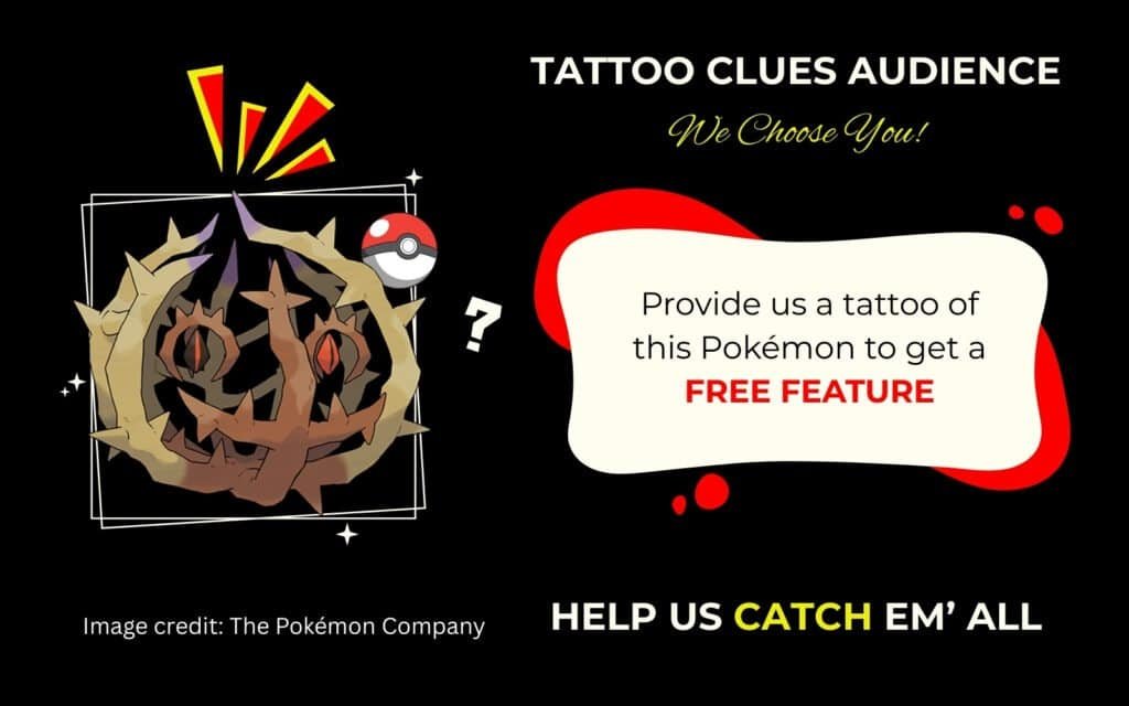 Finding Brambleghast Pokémon Tattoo