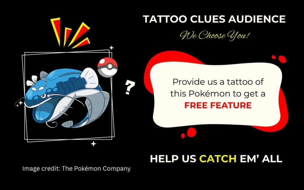 Finding Dondozo Pokémon Tattoo