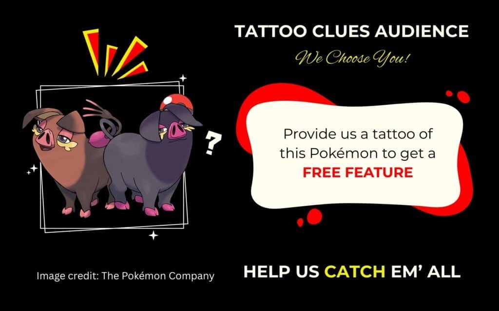 Finding Oinkologne Pokémon Tattoo