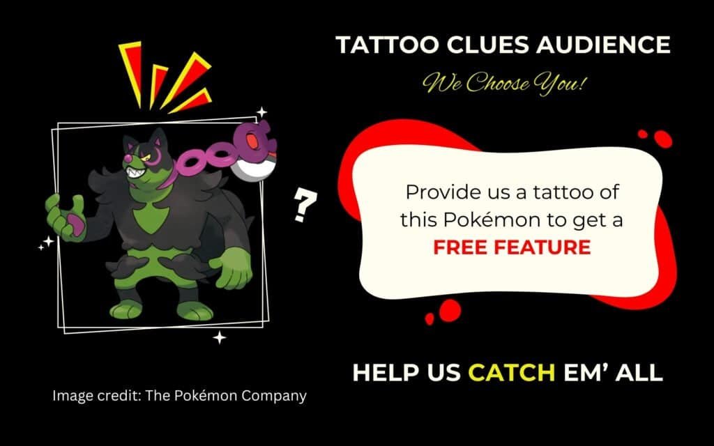 Finding Okidogi Pokémon Tattoo