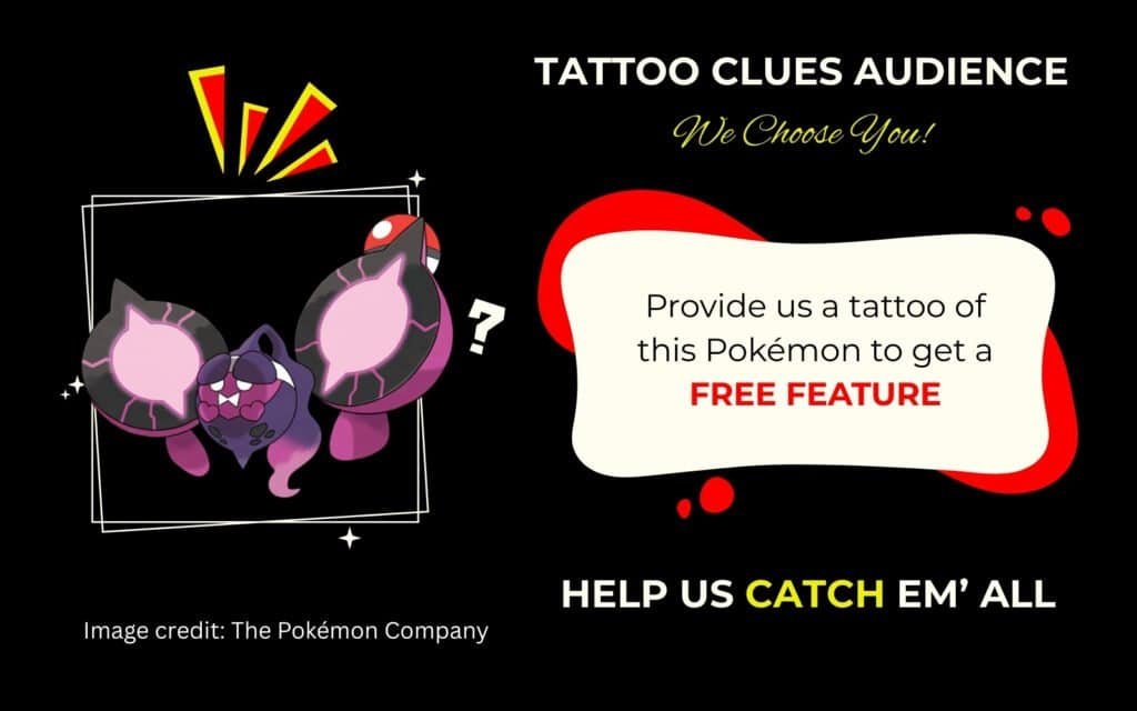 Finding Pecharunt Pokémon Tattoo