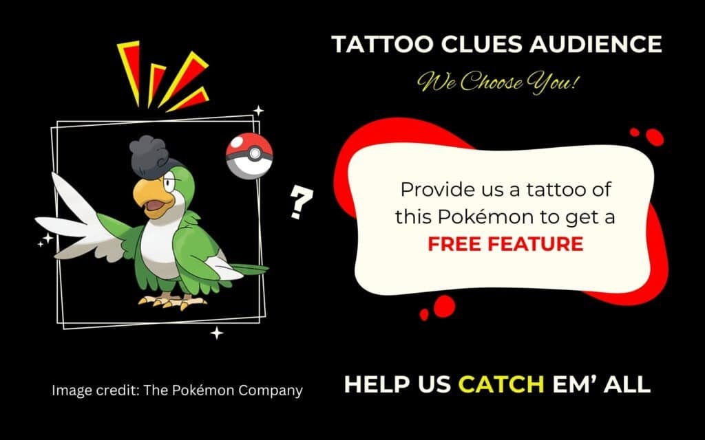Finding Squawkabilly Pokémon Tattoo