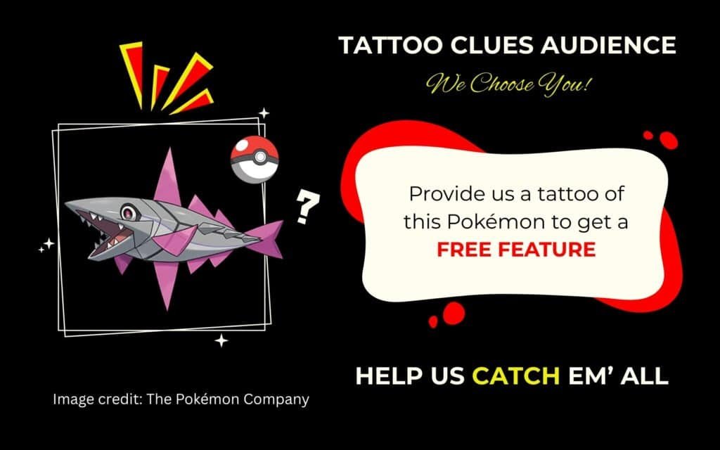 Finding Veluza Pokémon Tattoo