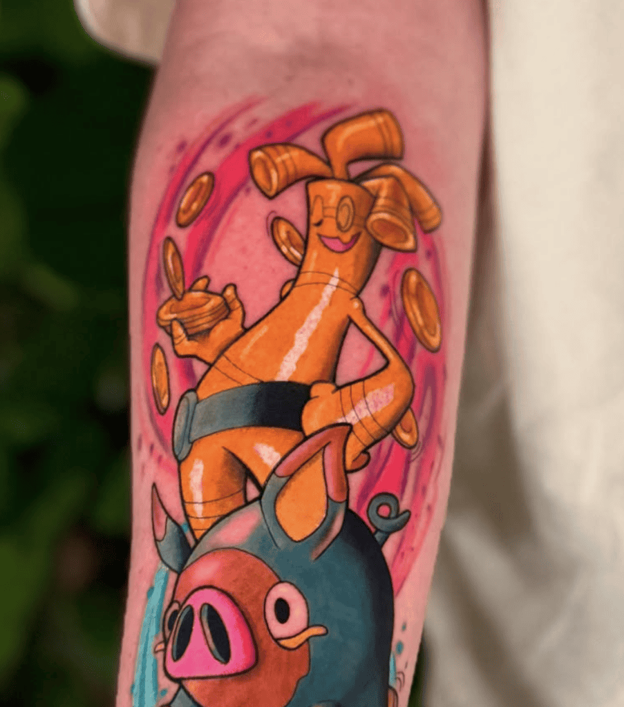 Gholdengo Paldea Pokémon Tattoo