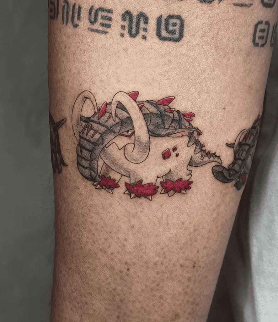Great Tusk Paldea Pokémon Tattoo