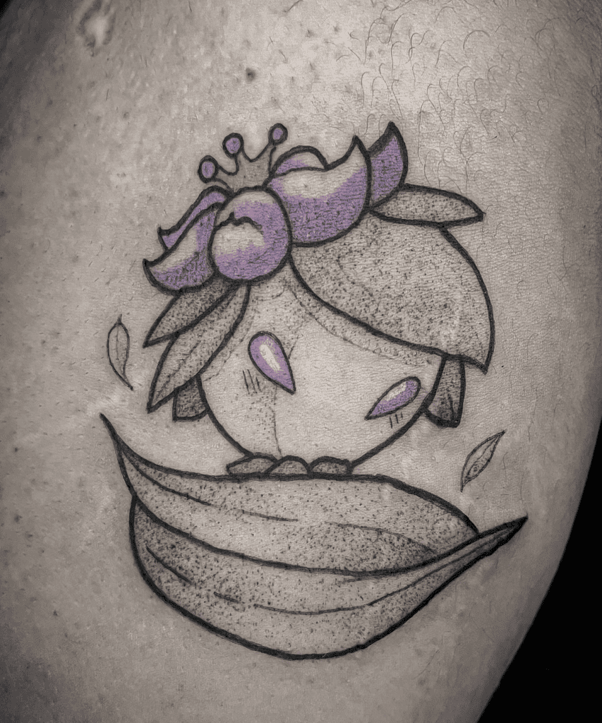 Hisuian Lilligant Head Hisui Pokémon Tattoo