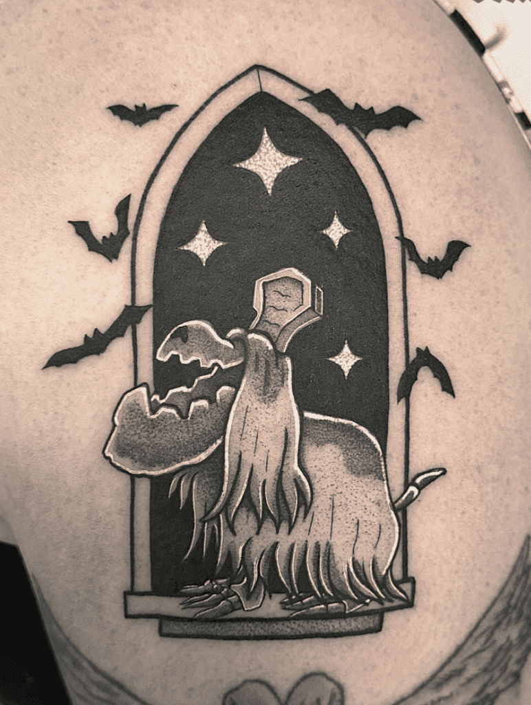 Houndstone Paldea Pokémon Tattoo