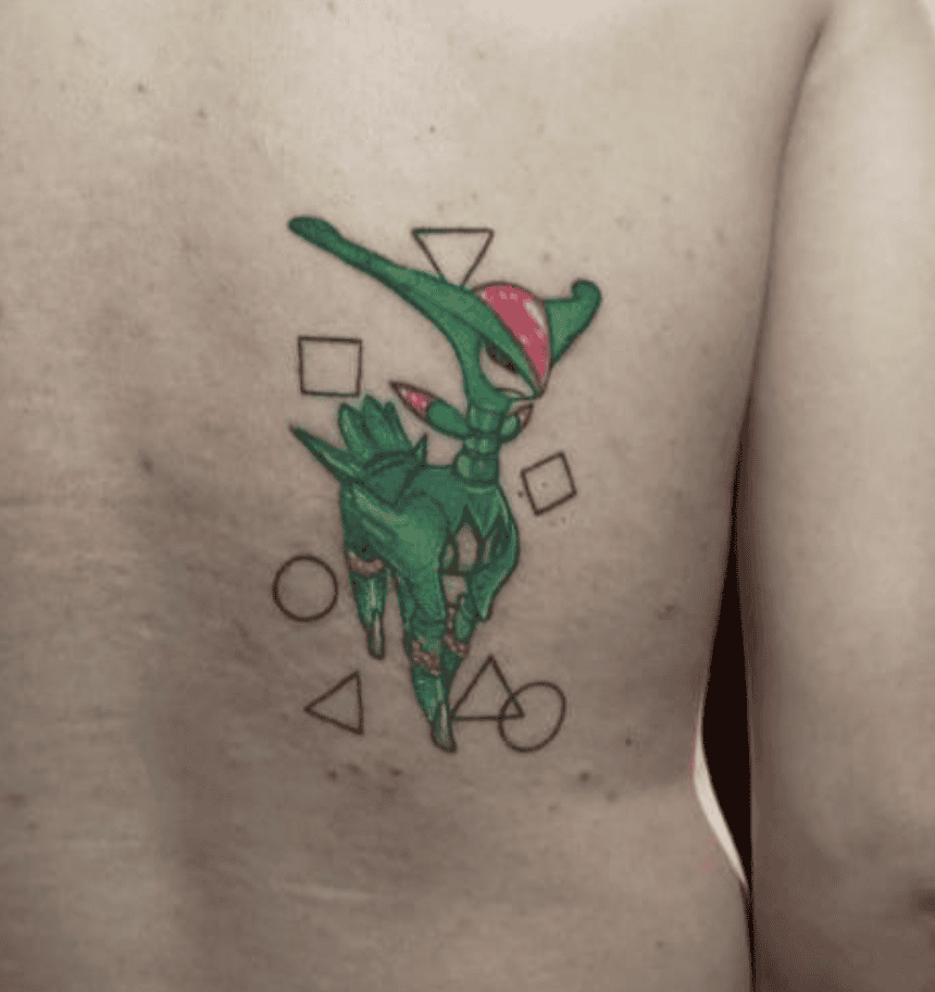Iron Leaves Paldea Pokémon Tattoo