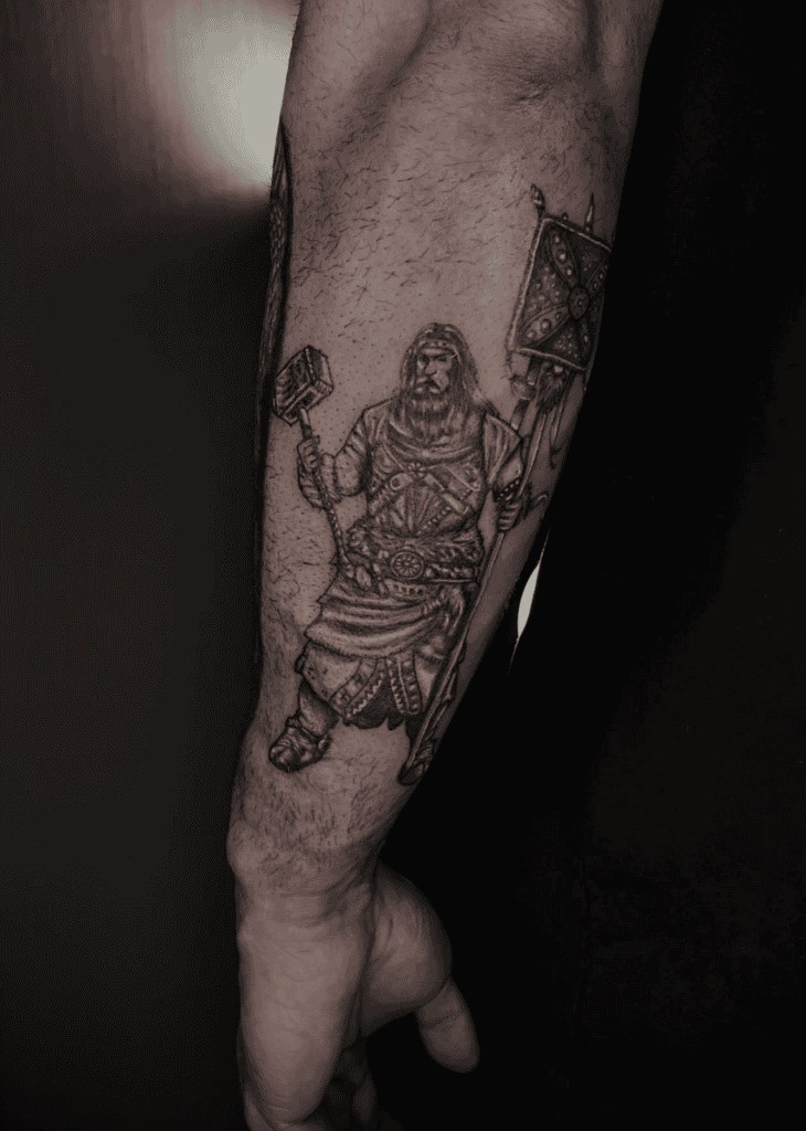 Kaveh Persian Mythology Tattoo