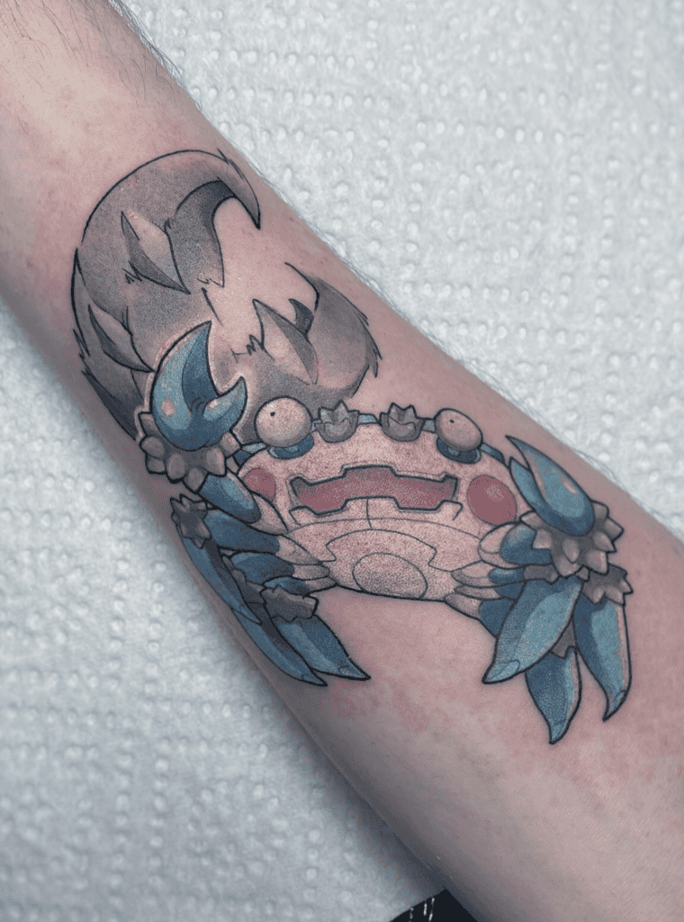 Klawf Paldea Pokémon Tattoo