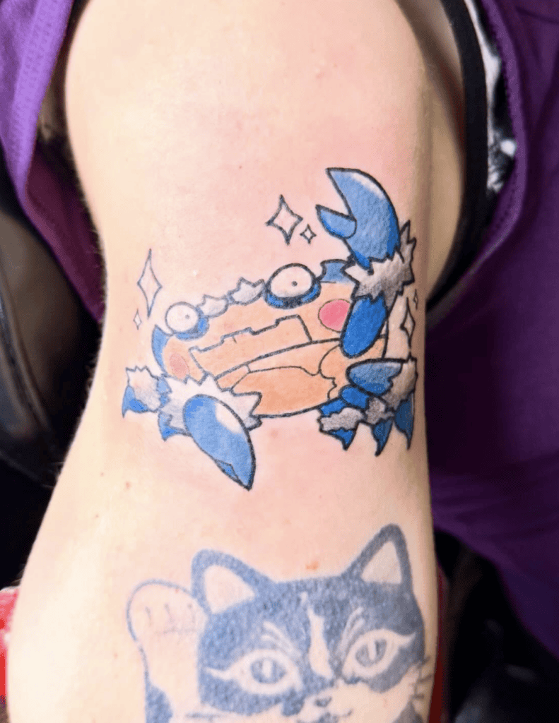 Klawf Shiny Paldea Pokémon Tattoo