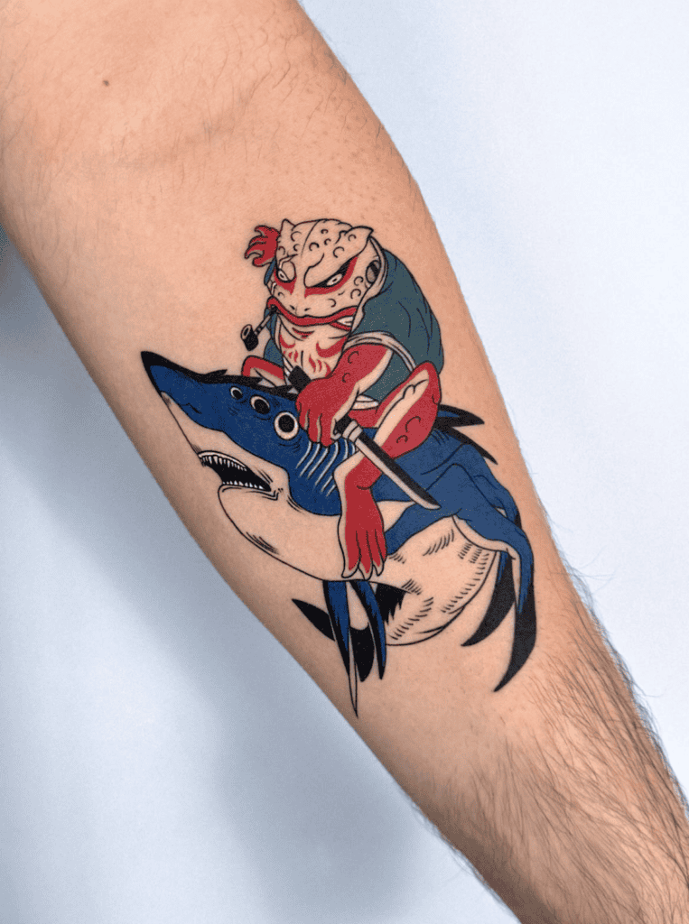 Naruto X Chainsaw Man Tattoo
