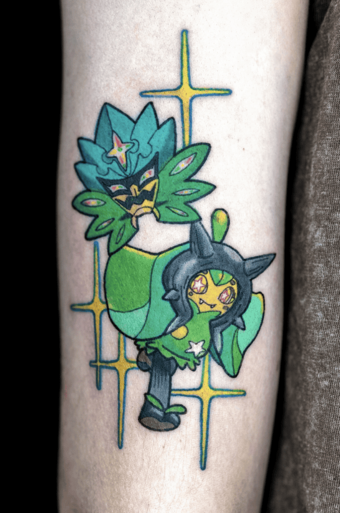Ogerpon Paldea Pokémon Tattoo