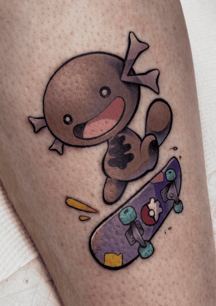 Paldean Whooper Skate Paldea Pokémon Tattoo