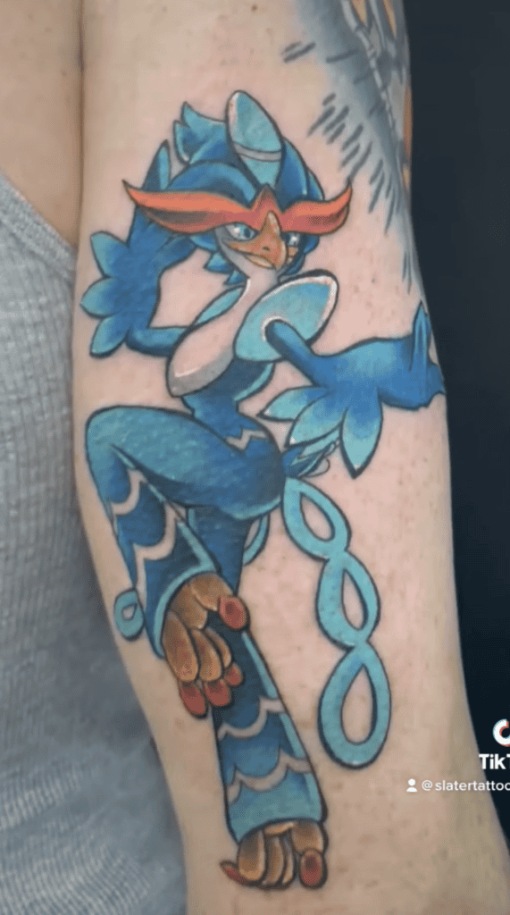 Quaquaval Dance Paldea Pokémon Tattoo