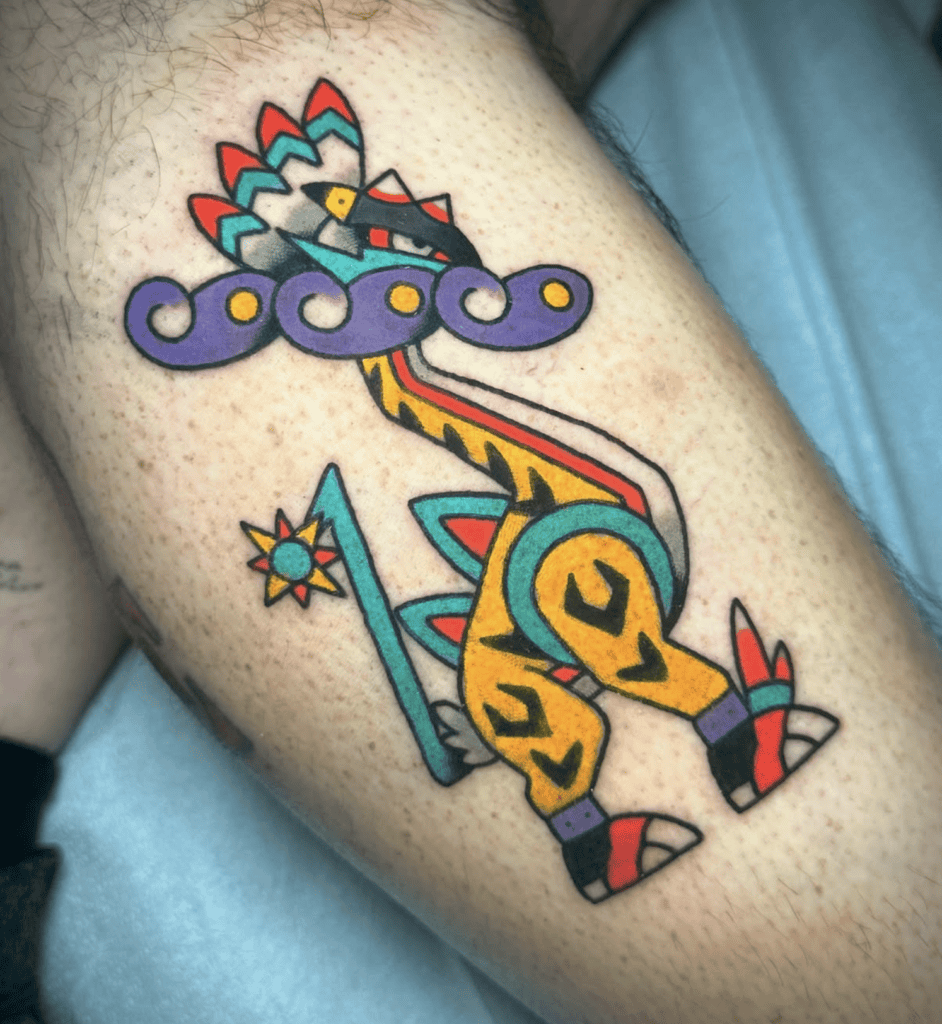 Raging Bolt Mexico Paldea Pokémon Tattoo