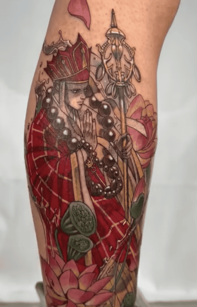 Tang Sanzang Monk Chinese Mythology Tattoo