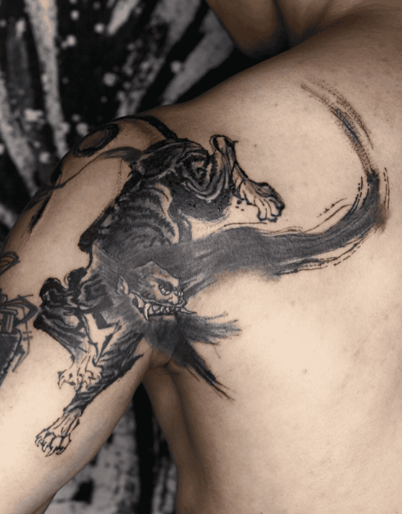 Taowu Chinese Mythology Tattoo