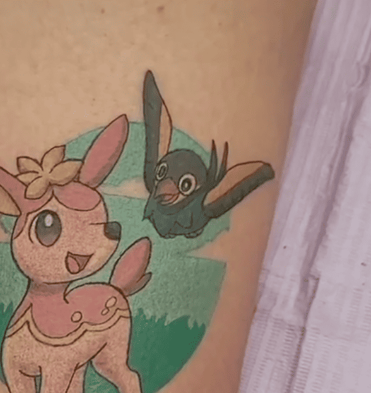 Wattrel Paldea Pokémon Tattoo