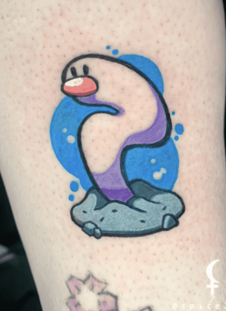 Wiglett Paldea Pokémon Tattoo
