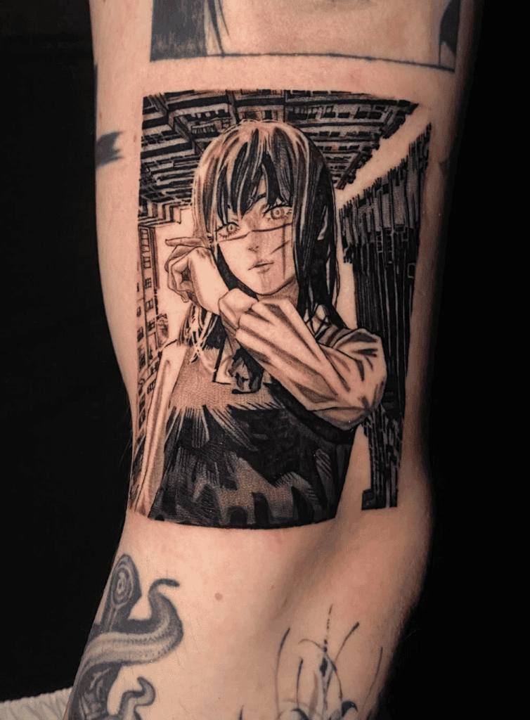 Yoru Panel Chainsaw Man Tattoo