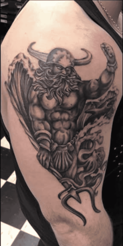 Aegir Norse Mythology Tattoo
