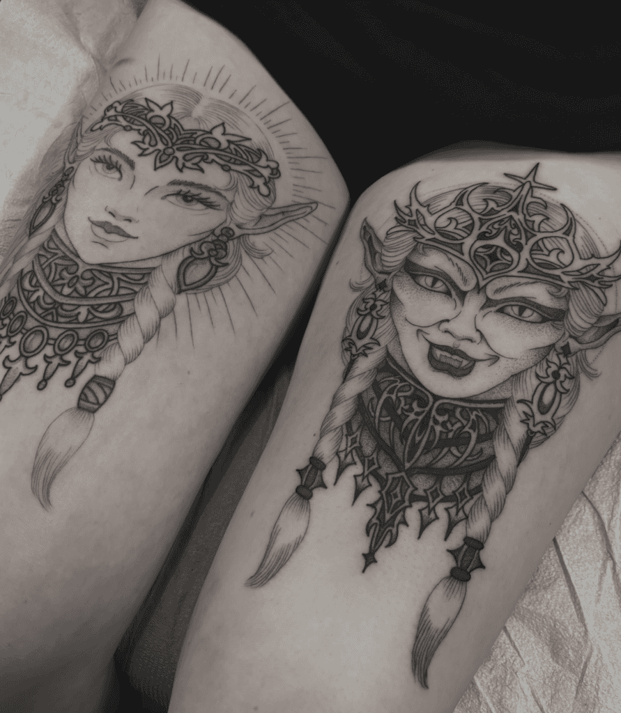 Álfar Norse Mythology Tattoo