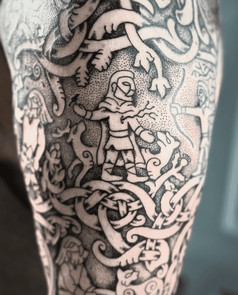 Baldr Arrow Norse Mythology Tattoo