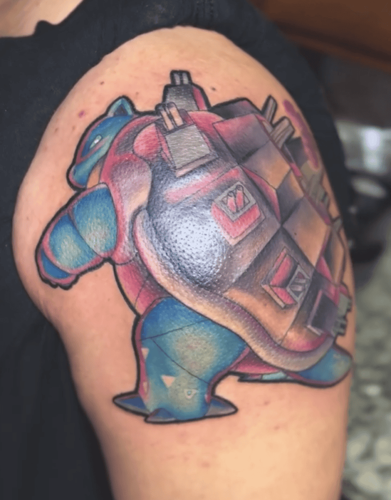 Blastoise Gigantamax Pokémon Tattoo