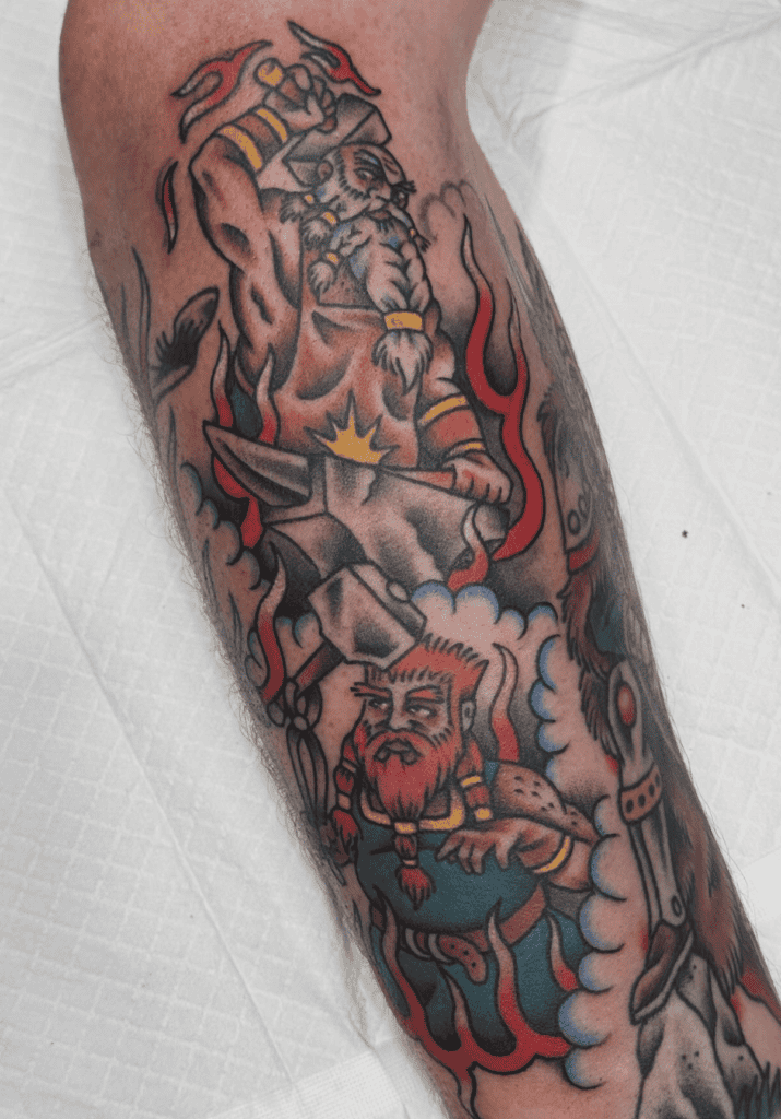 Brokkr And Sindri Norse Mythology Tattoo