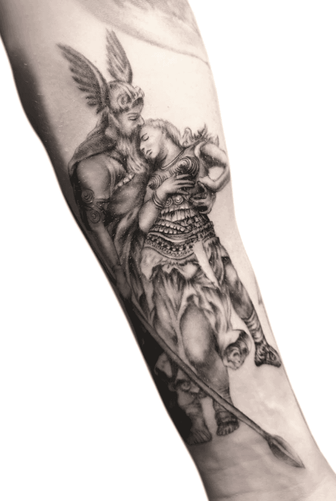 Brynhildr Norse Mythology Tattoo