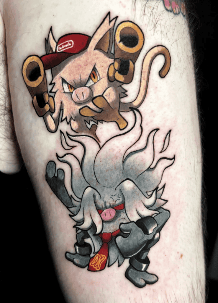 Donkey Kong X Pokémon Tattoo