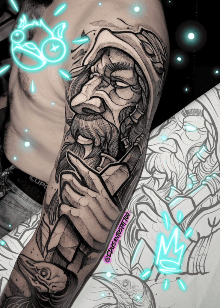 Dwarves (Dvergar) Norse Mythology Tattoo