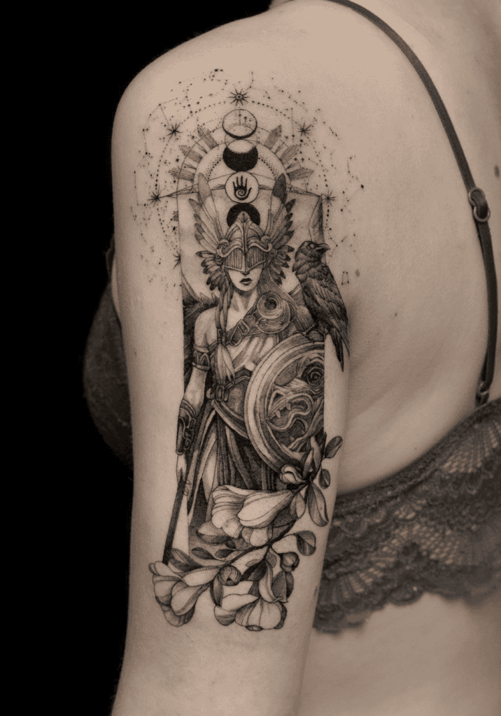 Eir Valkyrie Norse Mythology Tattoo