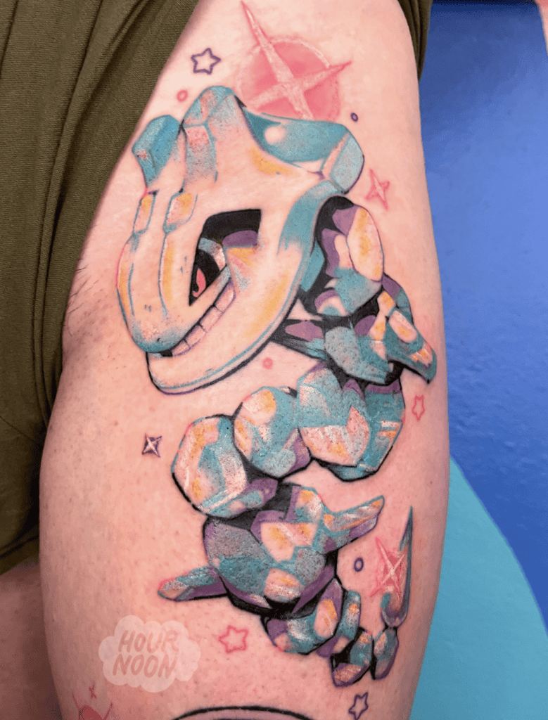 Fakémon Crytsal Stelix Pokémon Tattoo