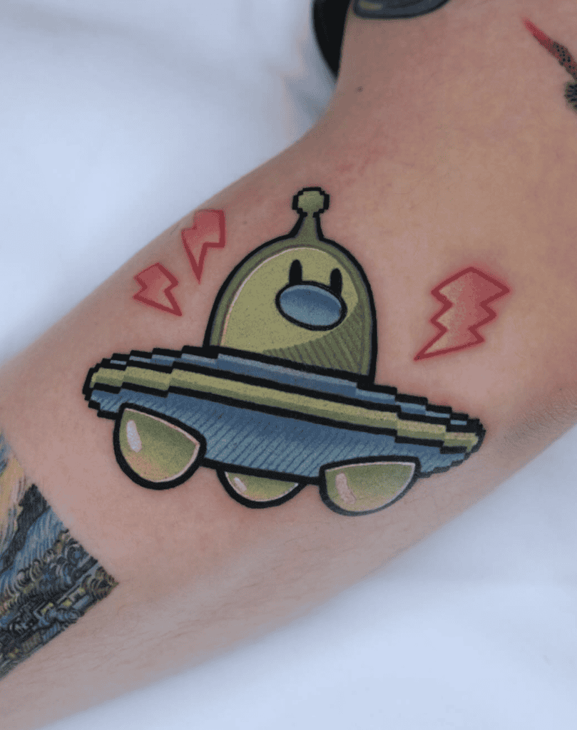 Fakémon UFO diglett Pokémon Tattoo