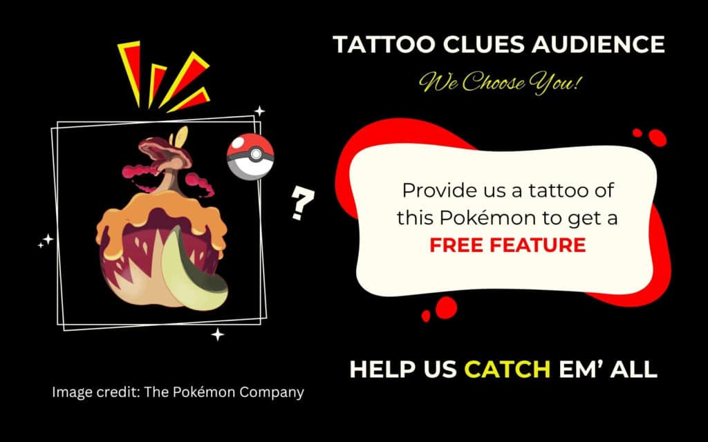 Finding Gigantamax Appletun Pokémon Tattoo