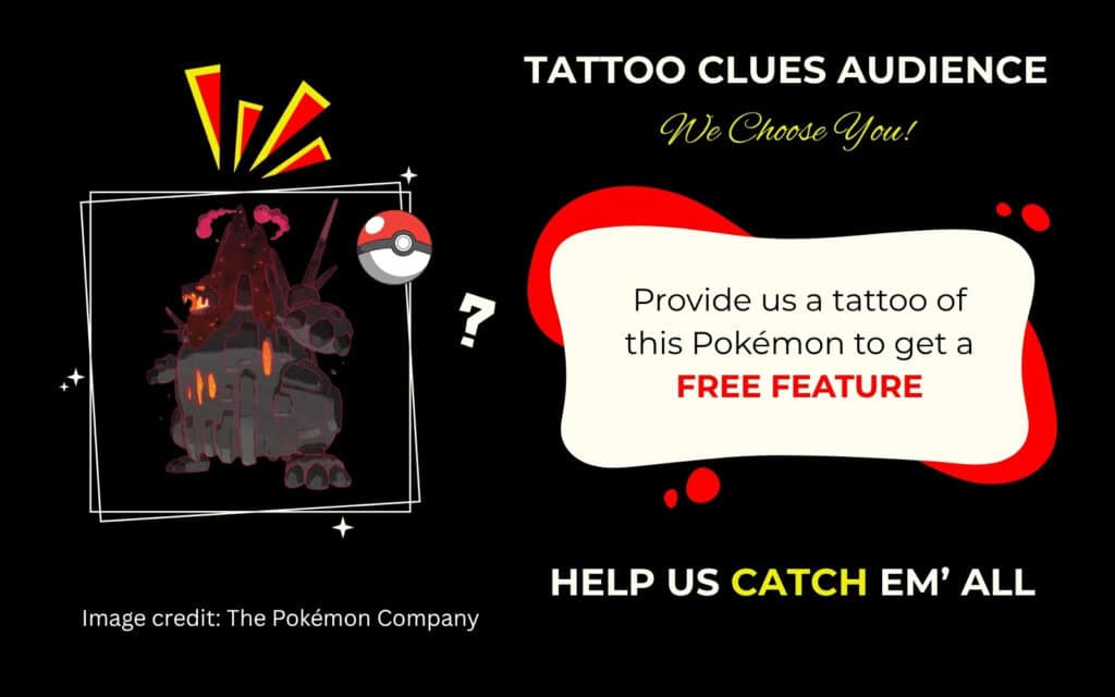 Finding Gigantamax Coalossal Pokémon Tattoo