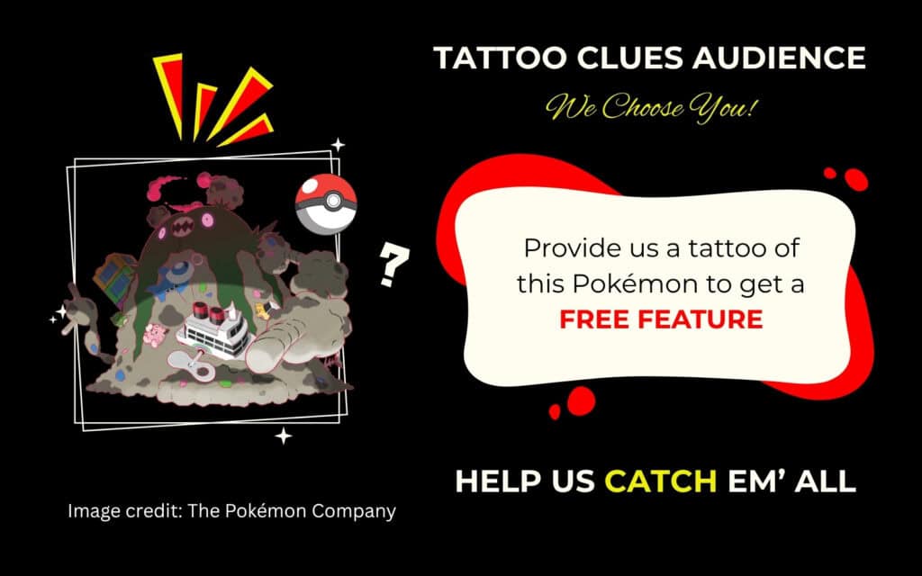 Finding Gigantamax Garbador Pokémon Tattoo