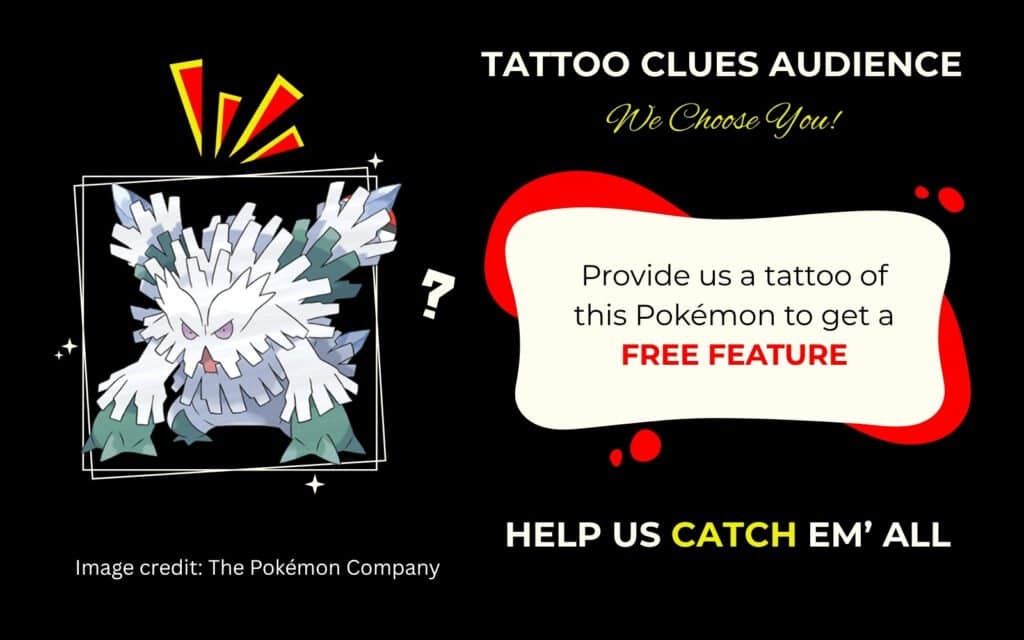 Finding Mega Abomasnow Pokémon Tattoo