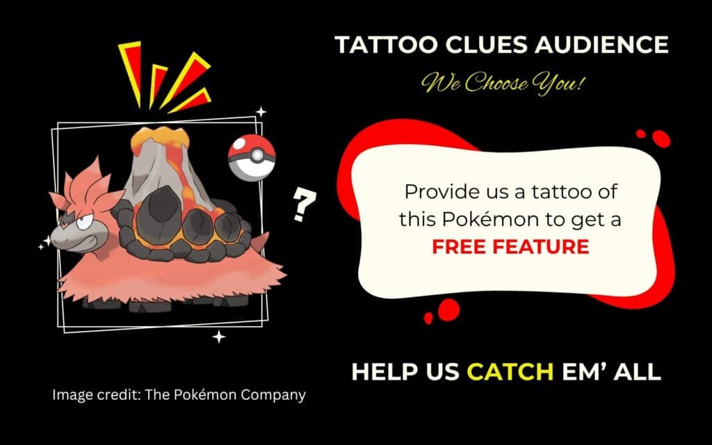 Finding Mega Camerupt Pokémon Tattoo