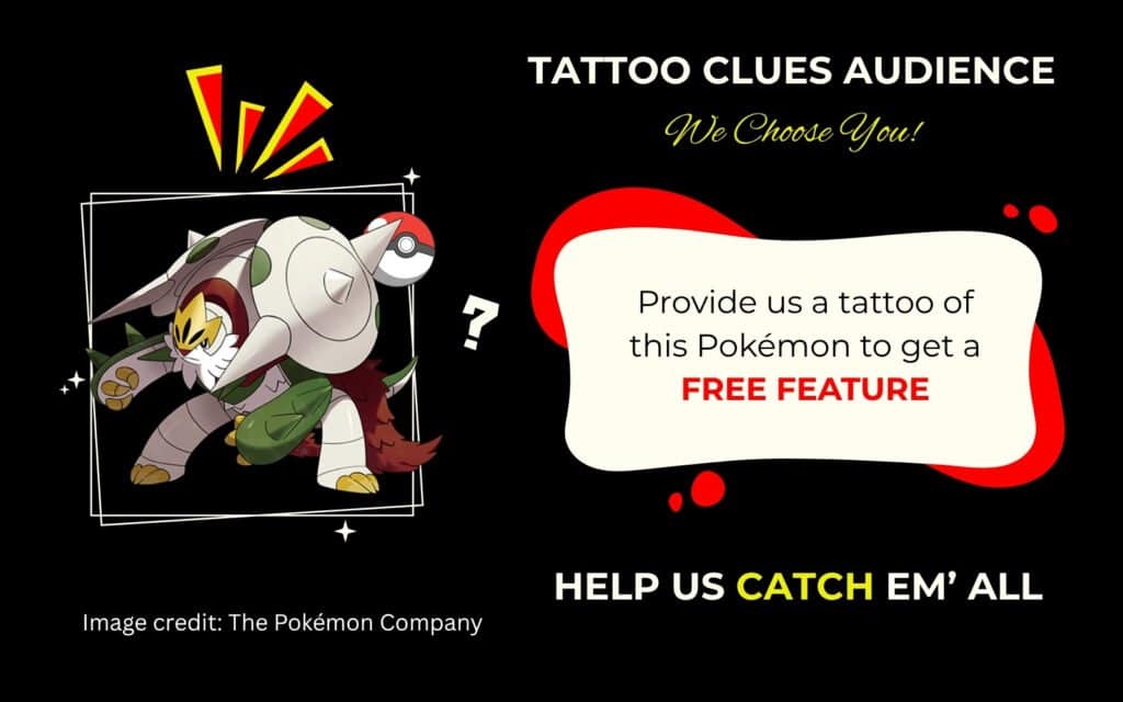 Finding Mega Chesnaught Pokémon Tattoo