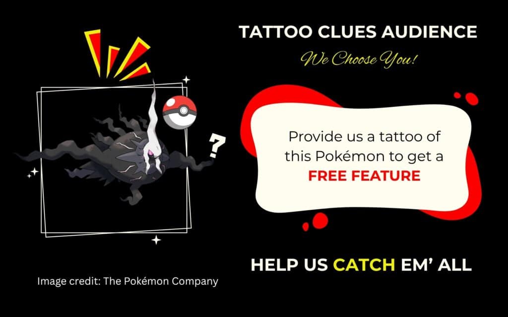 Finding Mega Darkrai Pokémon Tattoo