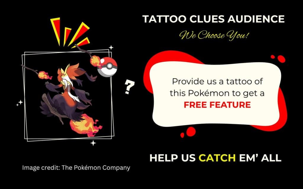 Finding Mega Delphox Pokémon Tattoo