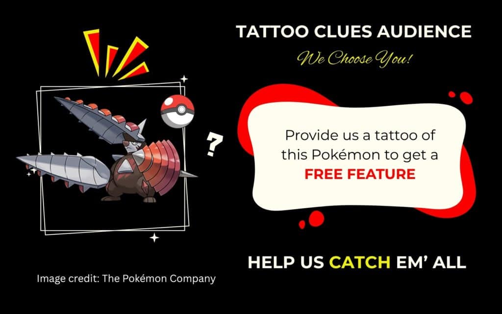 Finding Mega Excadrill Pokémon Tattoo
