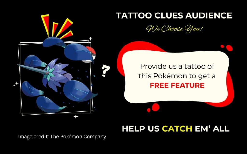 Finding Mega Glimmora Pokémon Tattoo