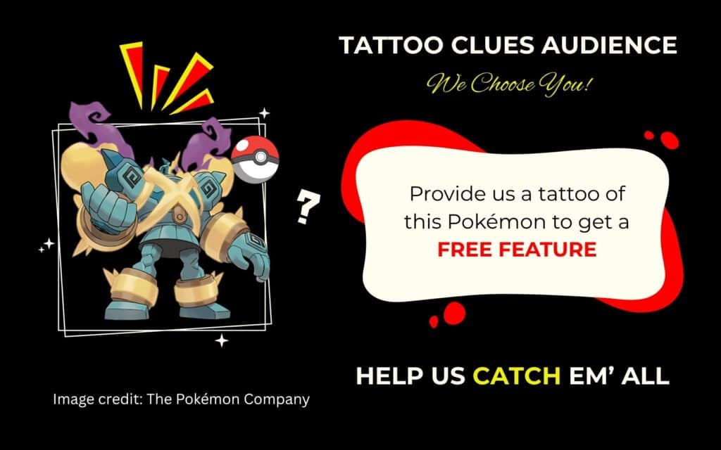 Finding Mega Golurk Pokémon Tattoo