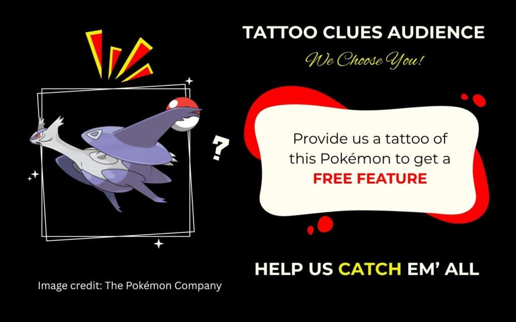 Finding Mega Latios Pokémon Tattoo